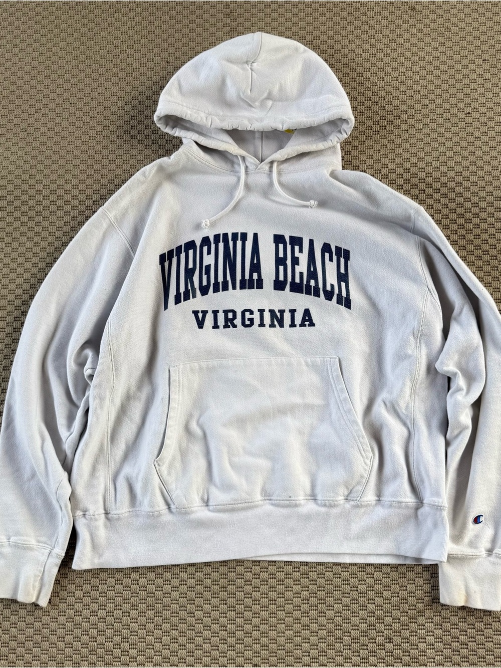90s Champion reverse weave virginia beach grey hoodie